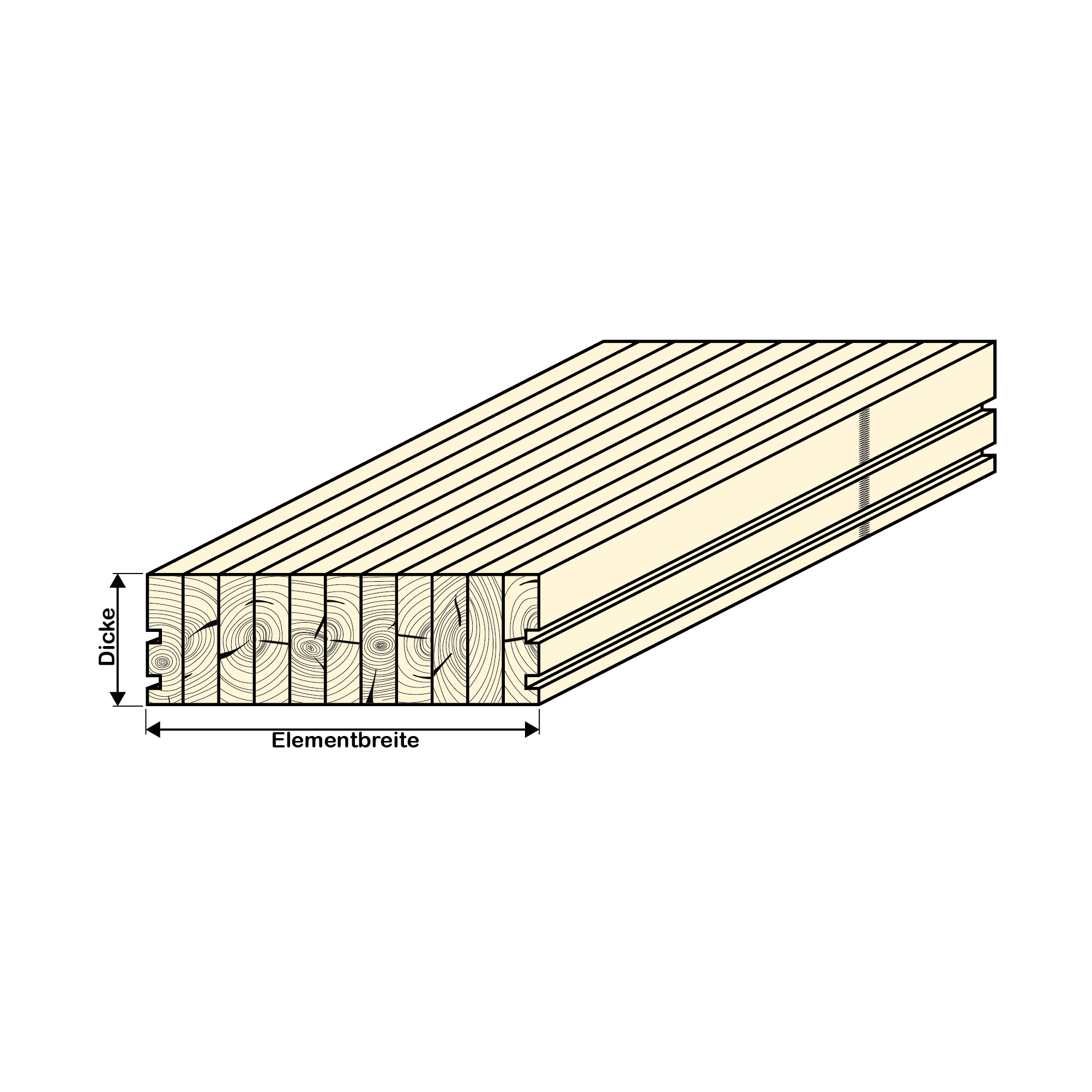Vollholzdecke Typ 1.2